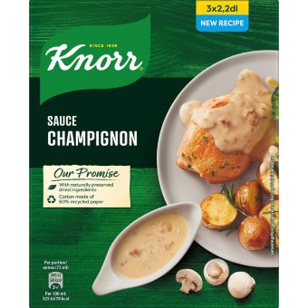 Соусная смесь Knorr со сливками и шампиньонами (уп 3 шт) 108 гр