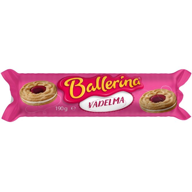 Печенье с начинкой Ballerina вишня 190 гр