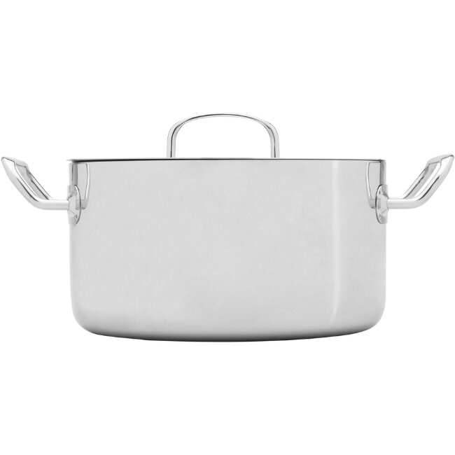 Классическая стальная кастрюля Heirol 24 см 5,5 л с крышкой Steely Classic Triply Классическая стальная кастрюля Heirol 24 см 5,5 л с крышкой Steely Classic Triply