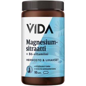 Витамины с магнием Vahva Magnesiumsitraatti + B6 90 таблеток Vida