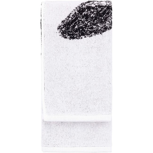 Ручное полотенце Finlayson Pupu 50x70 черно-белое Ручное полотенце Finlayson Pupu 50x70 черно-белое