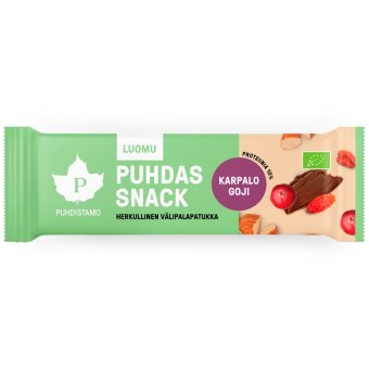Puhdistamo Puhdas Snack Органический батончик миндально-ягодный 40 г