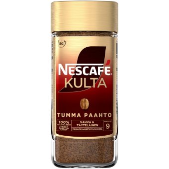 Кофе растворимый тёмной обжарки Nescafe Kulta Tumma Paahto 100 гр ст/банка