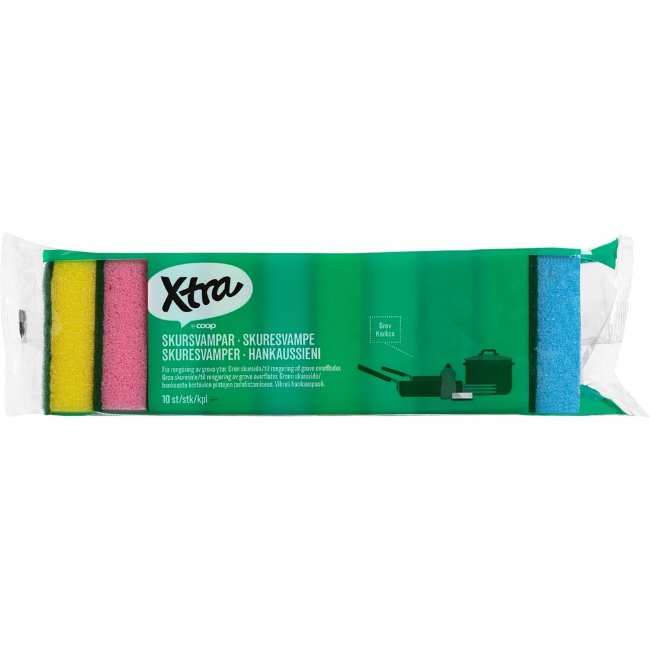 Губка для чистки Xtra 10 шт/уп