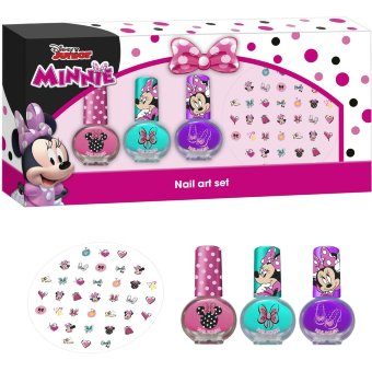 Набор для ногтей Disney Junior Minni (включая 3 лака для ногтей, наклейки для ногтей)