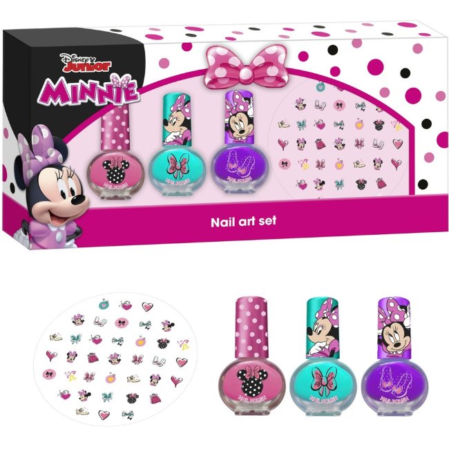 Набор для ногтей Disney Junior Minni (включая 3 лака для ногтей, наклейки для ногтей) Набор для ногтей Disney Junior Minni (включая 3 лака для ногтей, наклейки для ногтей)