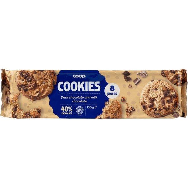 Печенье с двойным шоколадом Coop, 150 гр