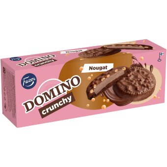 Хрустящее печенье с нугой Fazer Domino 150 гр