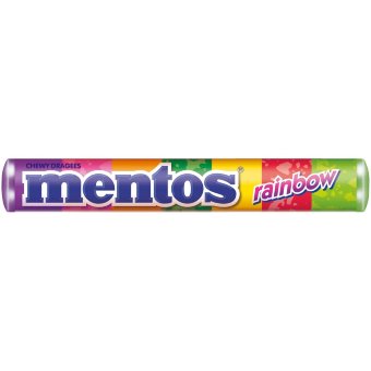 Жевательное драже со вкусом фруктов Mentos Радуга 38 гр