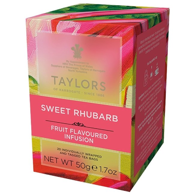 Травяной чай без кофеина Taylors of Harrogate Sweet Rhubarb 20 пакетов