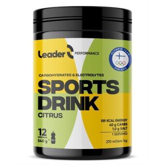 Порошок для спортивного напитка Leader Performance с цитрусовым вкусом 540 гр