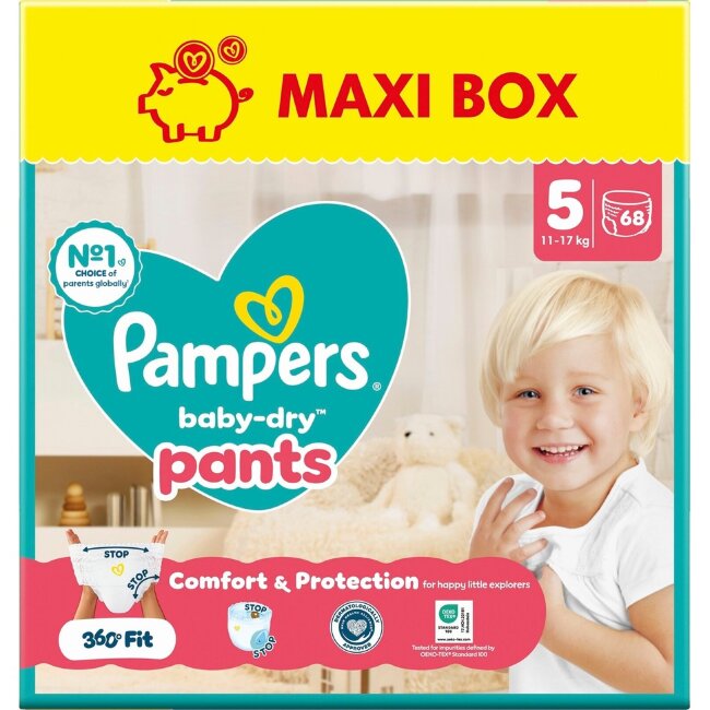Подгузники-штаны Pampers BabyDry S5 11-17 кг 68 шт