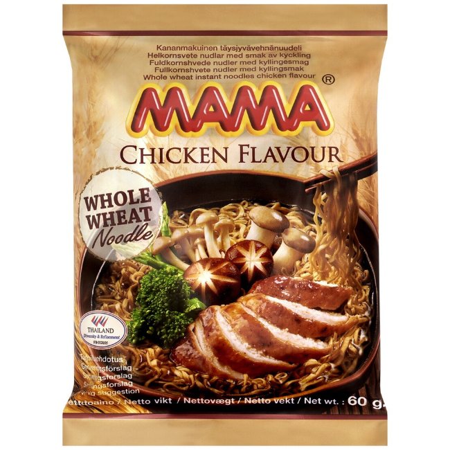 Лапша зельнозерновая Mama со вкусом курицы 60 гр
