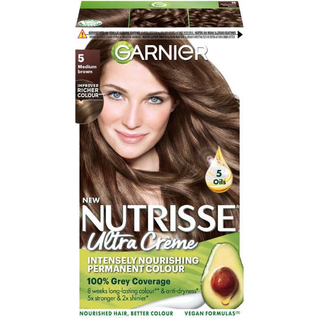 Крем-краска для волос Garnier Nutrisse Ultra Creme 5.0 средне-коричневый 1 шт