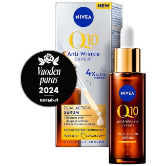Сыворотка для лица NIVEA Q10 Anti-Wrinkle Expert Dual Action 30 мл