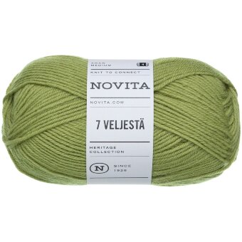 Пряжа Novita 7 Veljestä 100 гр artisokka 330