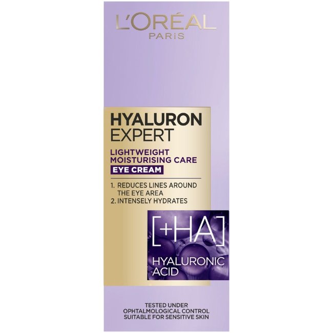 Увлажняющий крем для глаз L'Oréal Paris Hyaluron Expert для сухой кожи 15 мл