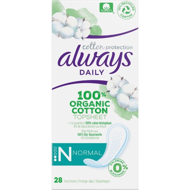 Прокладки Always Daily Organic Cotton Normal