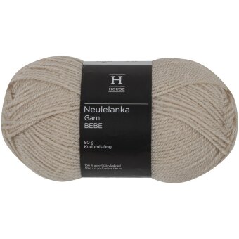 Пряжа House garn Bebe 50 гр грибная 6383