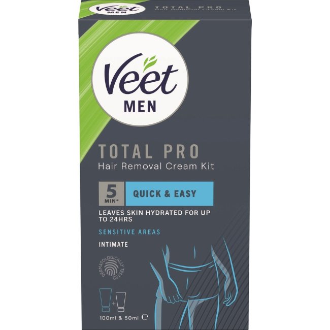 Набор для удаления волос Veet Men Total Pro 150 мл