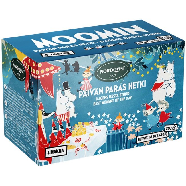 Чай Nordqvist 20пак (лимон, ревень  и  клубника, черника,  земляника)
