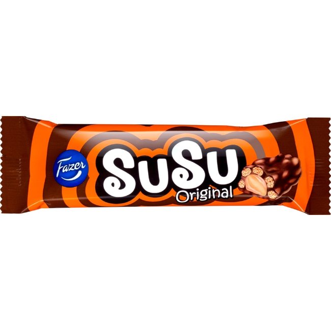 Хрустящий шоколадный батончик Fazer Susu 40 гр