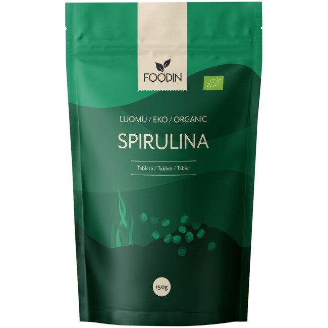 Таблетки со спирулиной Foodin органические 150 гр
