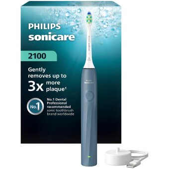 Электрическая зубная щетка Philips Sonicare 2100 HX4021/04 синяя Электрическая зубная щетка Philips Sonicare 2100 HX4021/04 синяя