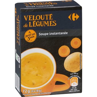 Суповые наборы Carrefour овощное пюре 4 x 18 гр