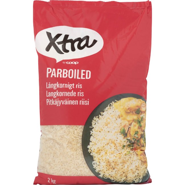 Рис пропаренный длиннозерный X-tra Parboiled 2 кг
