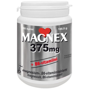 Витамины с магнием и B6 MAGNEX 375 mg + B6 180 таблеток Vitabalans Витамины с магнием и B6 MAGNEX 375 mg + B6 180 таблеток Vitabalans
