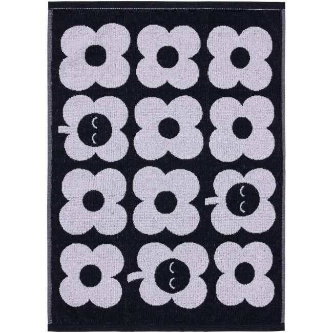 Ручное полотенце Finlayson Kukka 50x70 см черно-белое Ручное полотенце Finlayson Kukka 50x70 см черно-белое