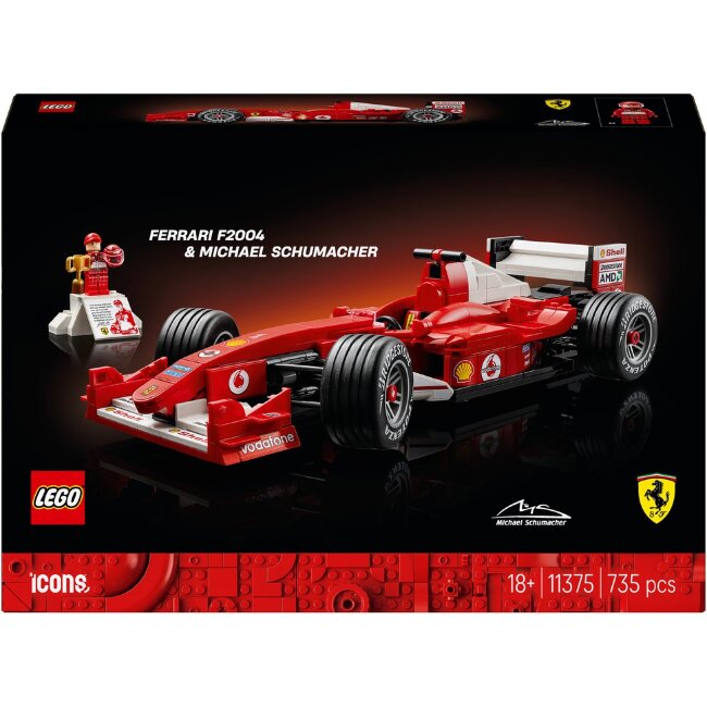 LEGO® Icons Ferrari F2004 и Michael Schumacher