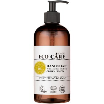 Органическое жидкое мыло для рук Eco Care Nordic с хрустящим лимоном 500 мл