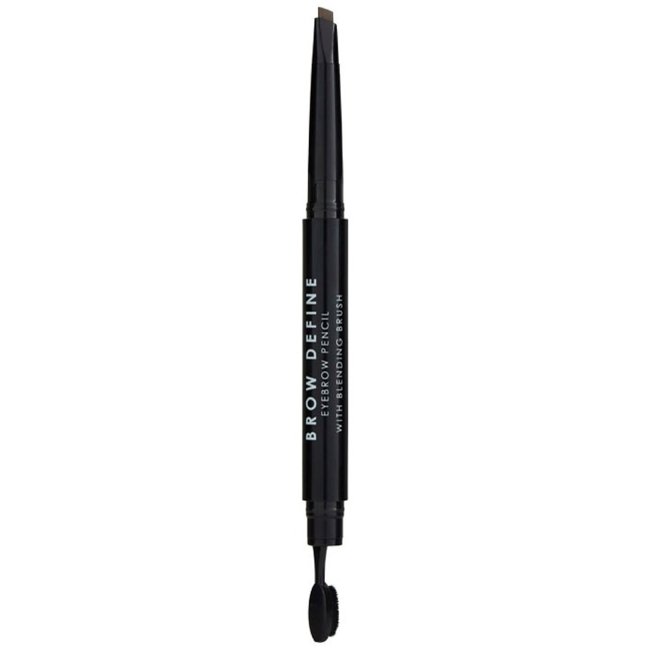 Карандаш для бровей MUA Make Up Academy Brow Define с кисточкой для растушёвки темно-коричневый