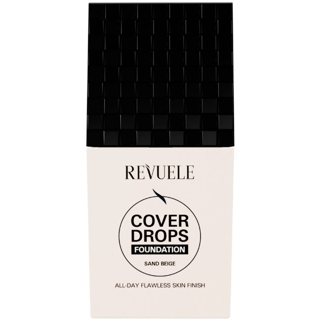 Тональный крем Revuele Cover Drops. Легкий и покрывающий тональный крем, который оставляет кожу сияющей.