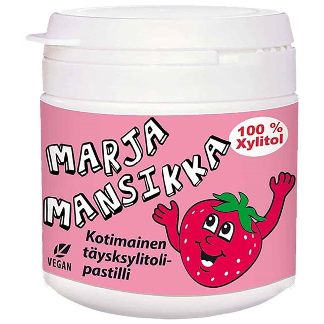 Ксилитовые пастилки Vitabalans Marja (земляника) 150 шт