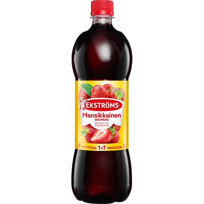 Мультифруктовый концентрат Ekströms с клубникой 0,95 л