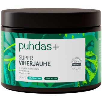 Супер зелёный порошок Puhdas+ 200 гр Супер зелёный порошок Puhdas+ 200 гр