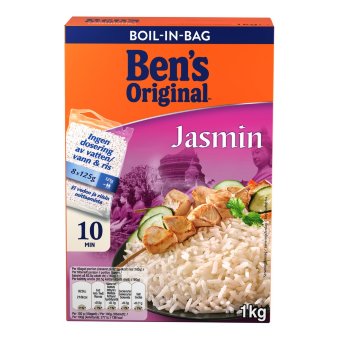 Рис жасмин Ben's Original в варочных пакетах (уп 8 шт) 1000 гр