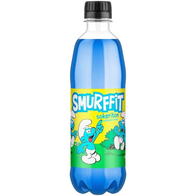 Безалкогольный напиток со вкусом груши без сахара Smurffit в пластиковом бутылке 0,5 л Безалкогольный напиток со вкусом груши без сахара Smurffit в пластиковом бутылке 0,5 л