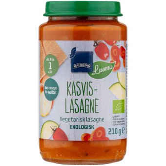 Овощная лазанья Rainbow органическая 210 гр 12 мес