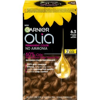 Краска для волос Garnier Olia 6.3 золотисто-светло-коричневая стойкая 174 мл