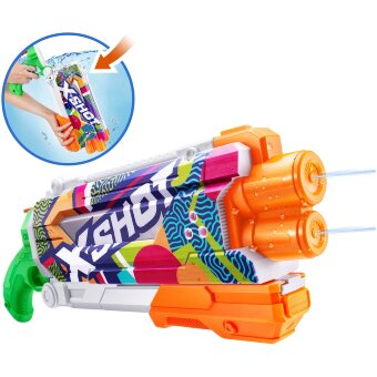 Водяной пистолет X-Shot Fast Fill Skins с насосным механизмом
