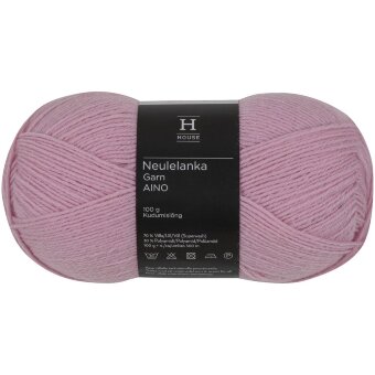 Пряжа House garn ullblandning Aino 100 гр 14867 pink mist