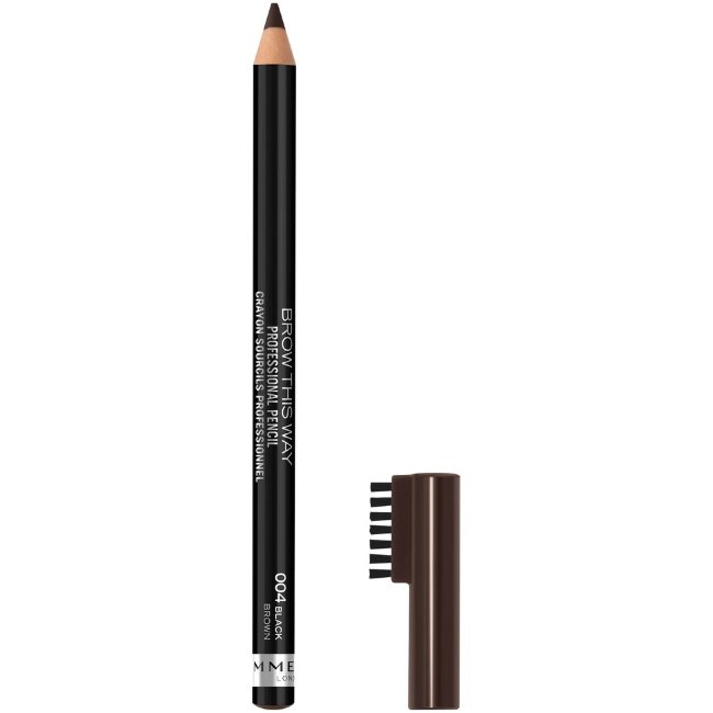 Профессиональный карандаш для бровей Rimmel 1,4 г черный 004