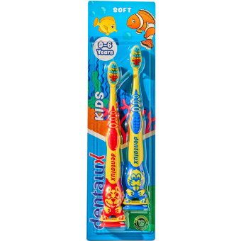 Детская зубная щетка на присоске Dentalux 2 шт/уп