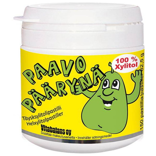 Ксилитовые пастилки Vitabalans Paavo (груша) 150 шт