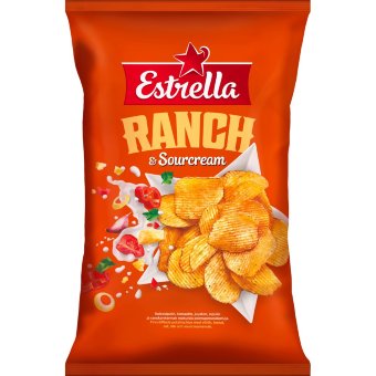 Картофельные чипсы Estrella Sourcream & Ranch 275 г