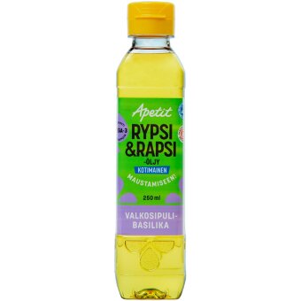 Масло из канолы Apetit с вкусом чеснока и базилика 250 мл
